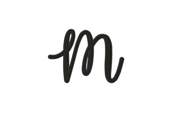 Alphabet M Embroidery Design