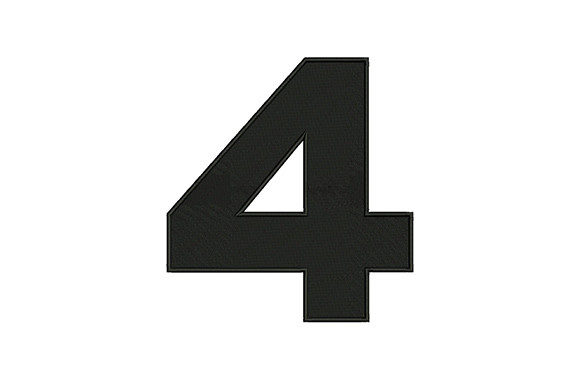 Bold Number 4: A Smart Embroidery Choice for Small Business Branding