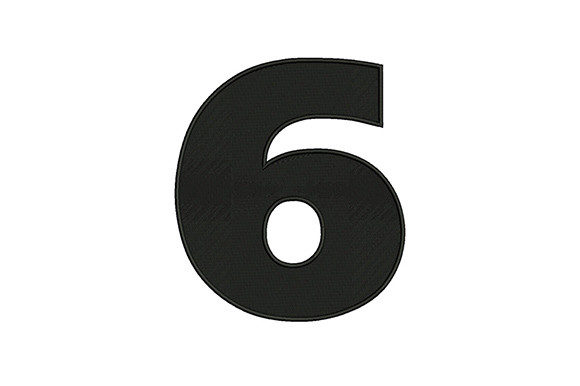 Bold Number 6: A Thoughtful Embroidery Choice for Meaningful Gifts