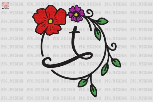 Flower Font T