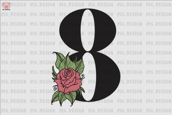 Flower Rose Font 8