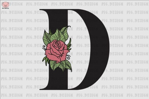 Flower Rose Font D