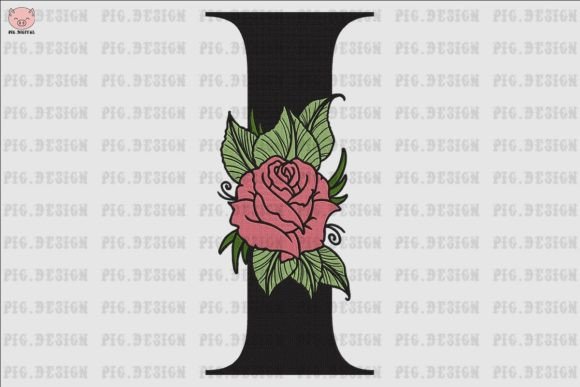 Flower Rose Font I