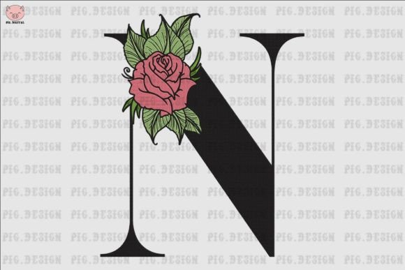Flower Rose Font N