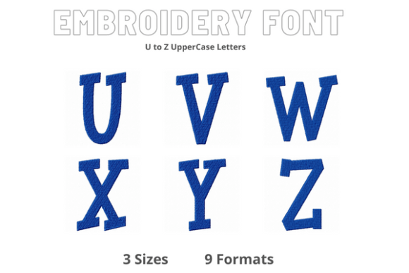 Font U to Z