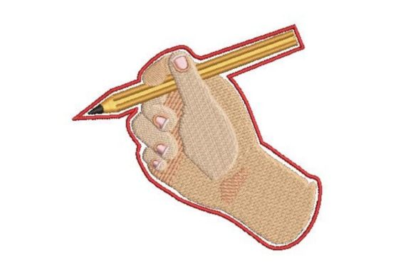 Pencil in Hand: A Charming Embroidery Design for Meaningful Gifts