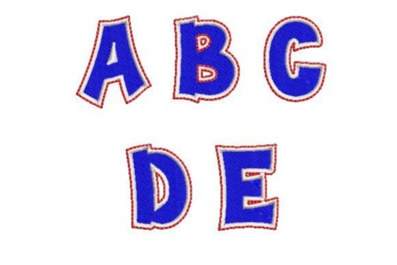Watercolorstyle Letter a-E